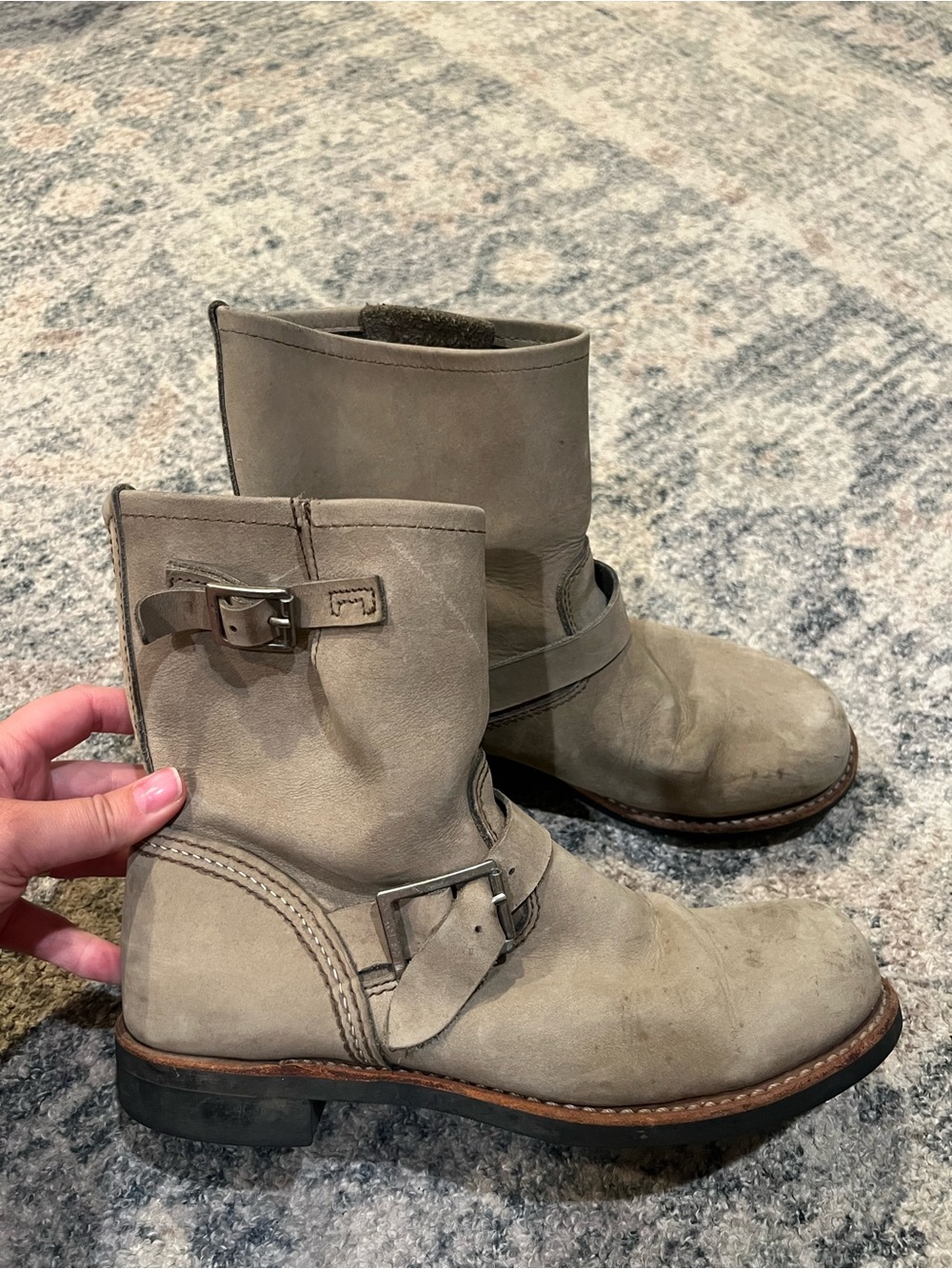 Women's Red Wing Ankle Boots in Taupe